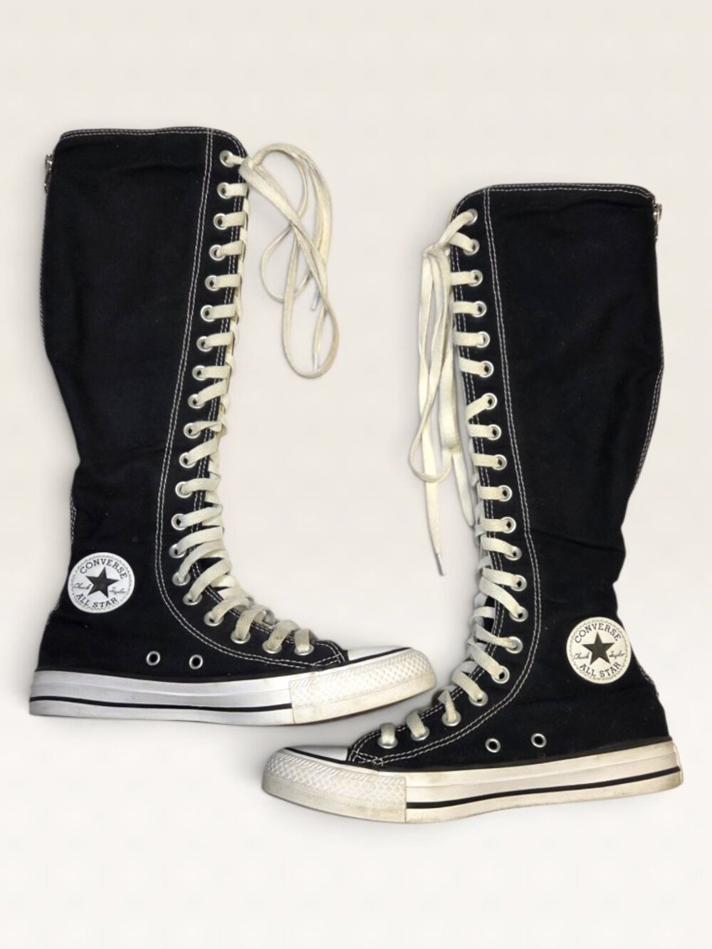 Converse Chuck Taylor All Star XXHi Knee High Sneakers Black 6 W